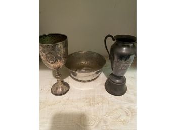 Silver Plate Trophies 1928 & 1910