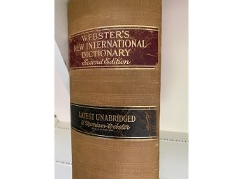 Webster New International Dictionary