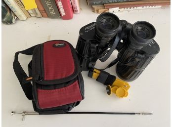 Binoculars With 2 Camera Cases