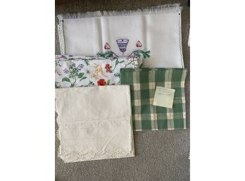 Assorted Runners And Table Cloth