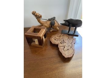 Wooden Camel, Puzzel, Etc (browns)