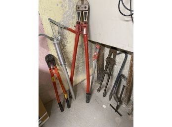 Large Cutters And Assorted Hand Tools