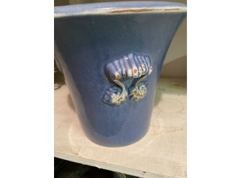 Blue Pot With Side Details