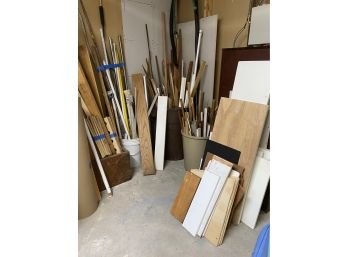 All Scrap Wood Pieces In Corner