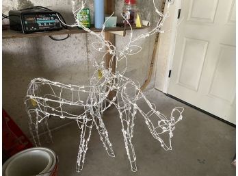 2 Christmas Reindeer For The Yard