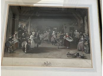 After David Wilkie THE PENNY WEDDING Engraved By James Stewart