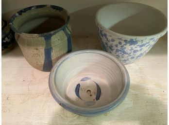 3 Pottery Pots