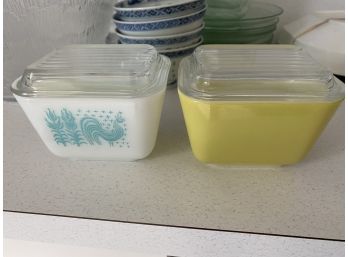 2 Pyrex Small Refrigerator Boxes