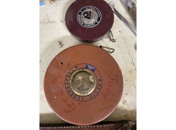 Two Vintage Tape Measures Thirty Meters