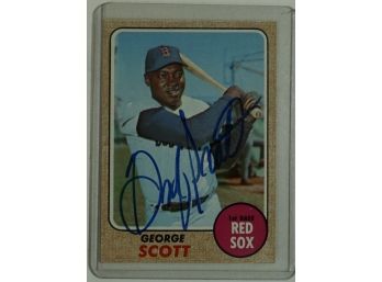 1968 Topps #  233 George Scott Autographed Card