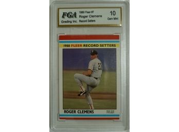 1988 Fleer Roger Clemens #7 FGA 10 Gem Mint