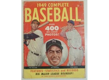 1949 Complete Baseball Book- Williams, DiMaggio, Musial Cover