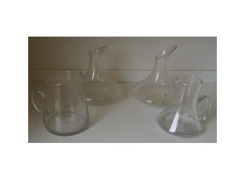 Lot Of  4  Carafes & Pitchers
