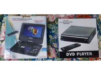 Lot Of 2 - Portable DVD Play & Re-writer