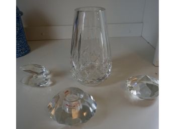 Lot Of 4 Crystal, 7 ' Waterford Vase