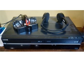 Sony Wireless Headphones & Toshiba VCR/DVD Player