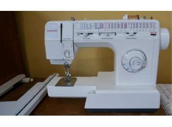 Singer 5050C Model Sewing Machine & Cabinet Table & Chair & Singer Thread Carrying Case