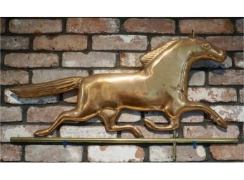 Copper Trotting Horse Weathervane Top