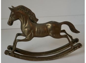 Brass Rocking Horse