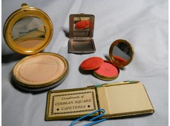 Older Compacts And Advertising Notepad