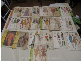 Lot Of 19 Size 14 Vintage Sewing Patterns - UPDATED PICTURES