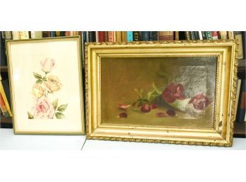 Oil & Watercolor Paintings Of Roses