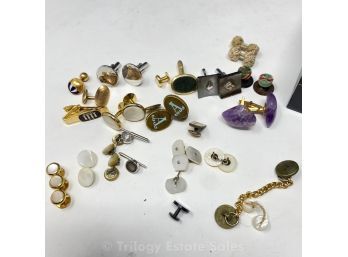 Lot Of Vintage And Antique Cufflinks