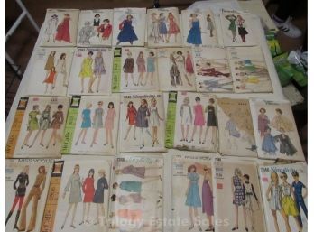 Lot Of 29 Size 12 Vintage Sewing Patterns
