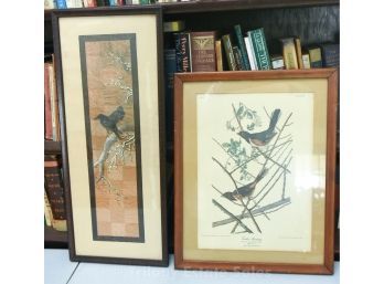 Audobon Print & Oblong Bird Print