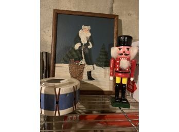 Santa Picture,  Nutcracker And Drum