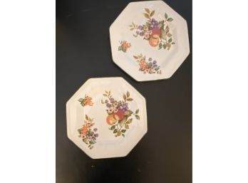 Two Octagon Johnson Bros. Dishes