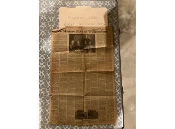 Historic Williamsburg Newspaper