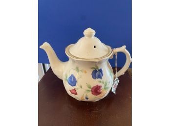 Kensington Teapot With Blue, Red And Yellow Flowers
