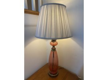 Rose Glass Lamp 1 Of 2