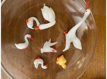 Miniature Glass Swans