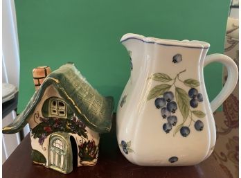Pitcher And Decorative House