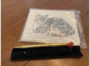 New Kitty Note Cards With Pen