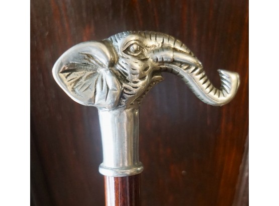 Elephant Head Cane (pewter)
