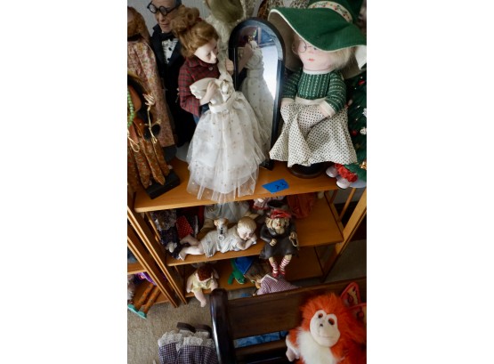 Shelf #23 Lot Of 23 Dolls (george Burns)