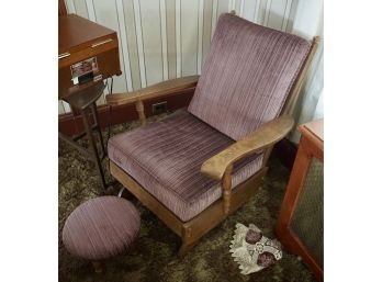 Lavender Rocking Chair & Foot Stool
