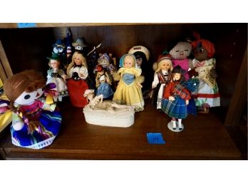 Shelf #14 Lot Of 16  Dolls 16 (virgin Island Doll )