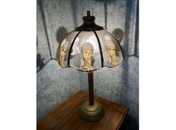Art Deco Woman Table Lamp 25'T