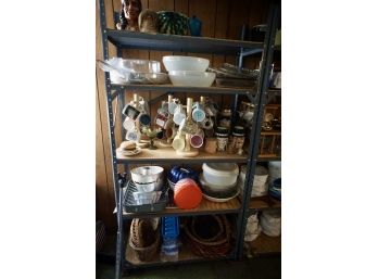 Shelf #18 Indians, Mugs 7 Baskets