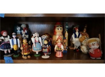 Shelf #13 Lot 0f 24 Dolls (nesting)