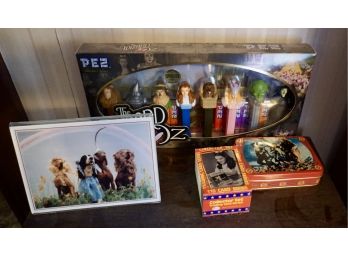 4 Pc Wizard Of Oz Pez/trading / Playing Cards, Photo