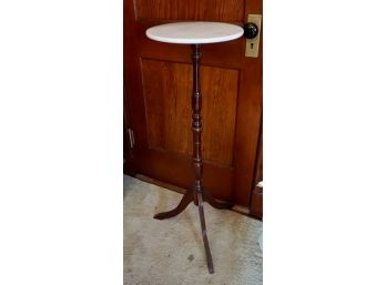 Marble Top Pedestal/plant Stand