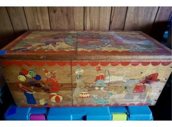 Basement Box #2 Circus Toy Box, Linens, Table Clothes