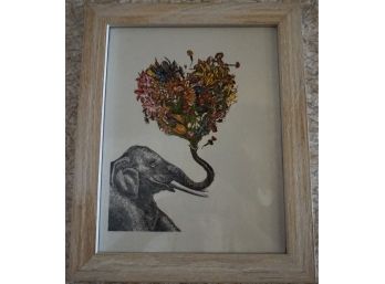 Elephant Print 17 X 14