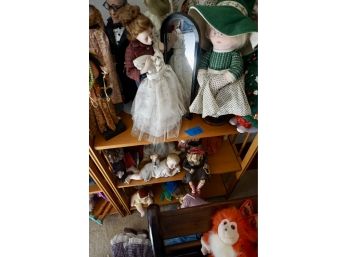 Shelf #23 Lot Of 23 Dolls (george Burns)