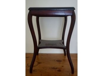 Small Mahogany Table Plant Stand 20H X 13 Square